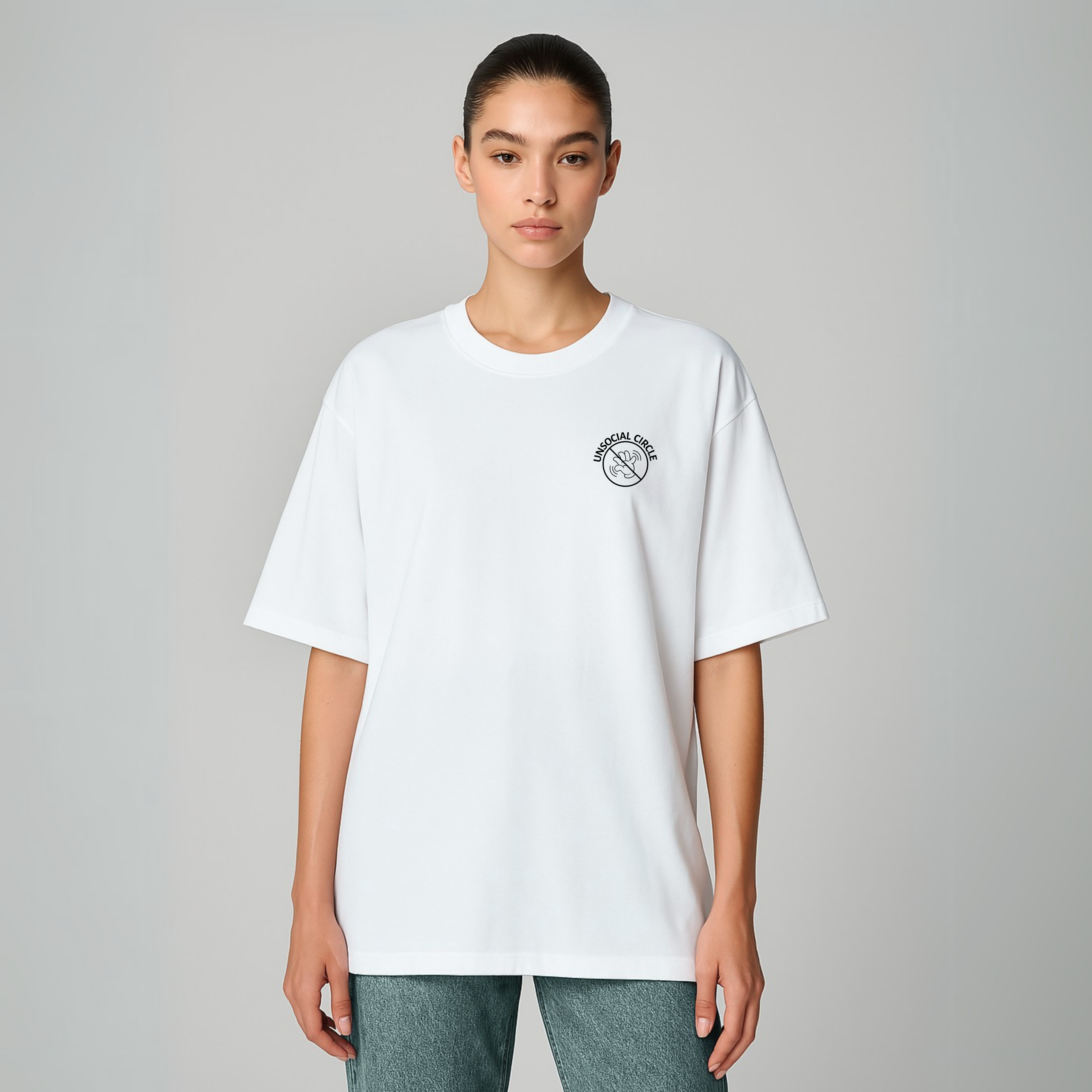 UNSOCIAL CIRCLE - WHITE NOISE TEE